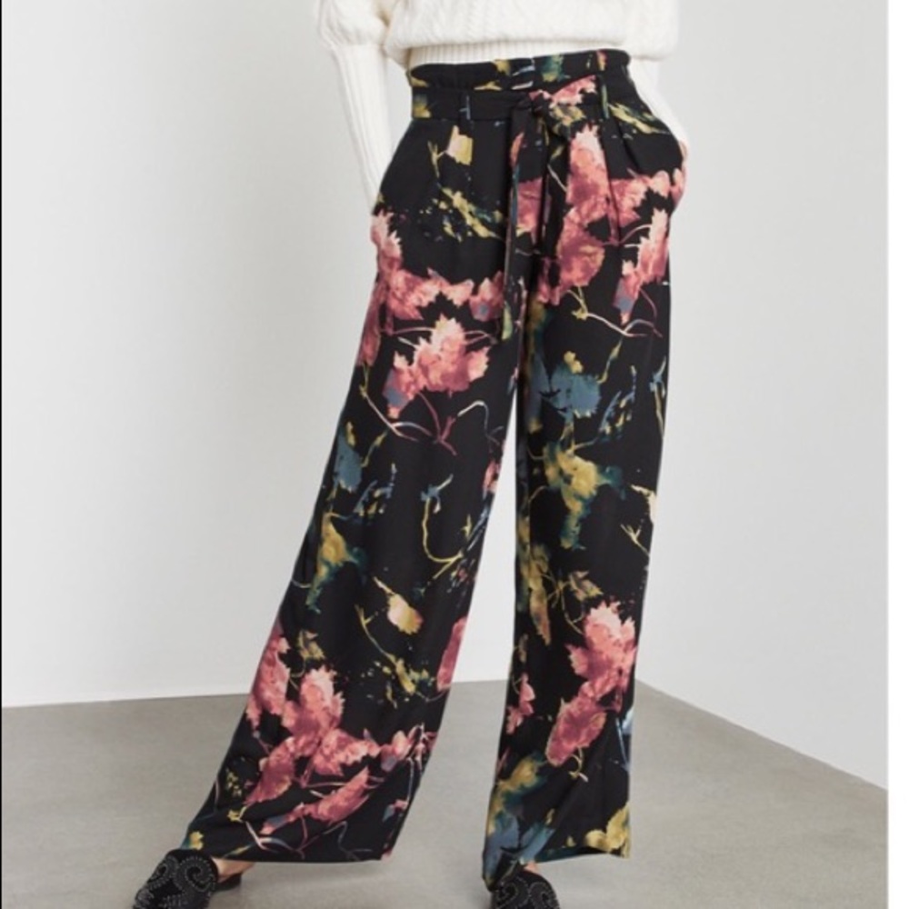Floral BCBG pants